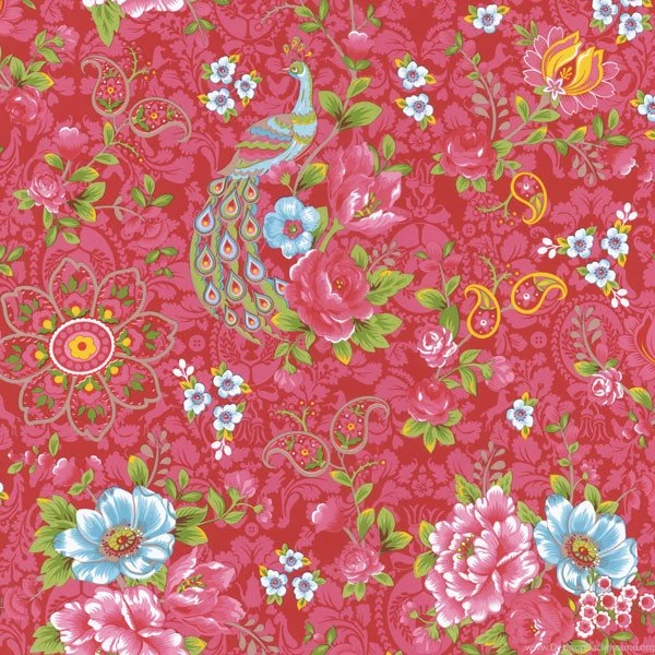 Pip Magenta Paisley Floral Wallpapers Eclectic Houston By ...