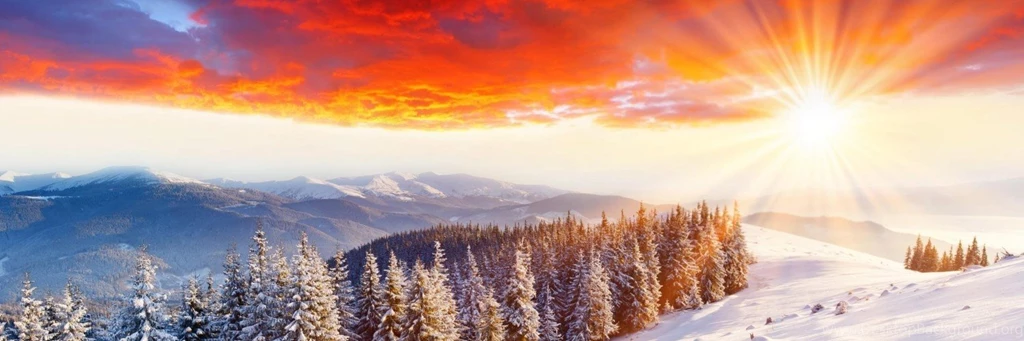 Snow Scene Wallpapers Sunset Wallpapers