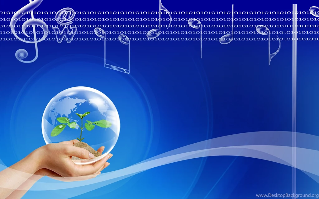 Hands, The Earth, The Blue Background Images free Pictures