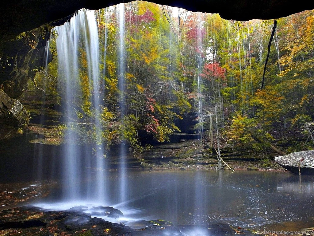 Waterfalls Waterfalls La Canters Falls Flowing Water Rocks ...