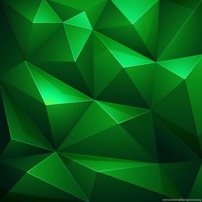 Abstract Green Triangle Backgrounds Vector Illustration