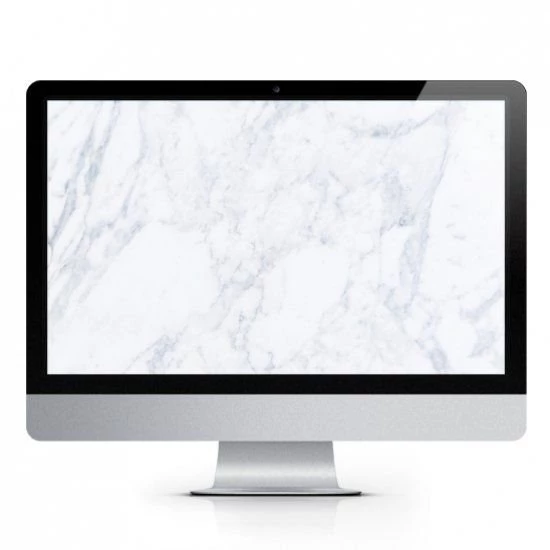 FREE Desktop Wallpapers / White Marble + Gold / Organise And Clean ...