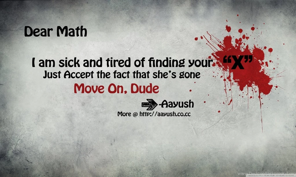 Blood Splatter Typography Maths HD Desktop Wallpapers : Widescreen ...