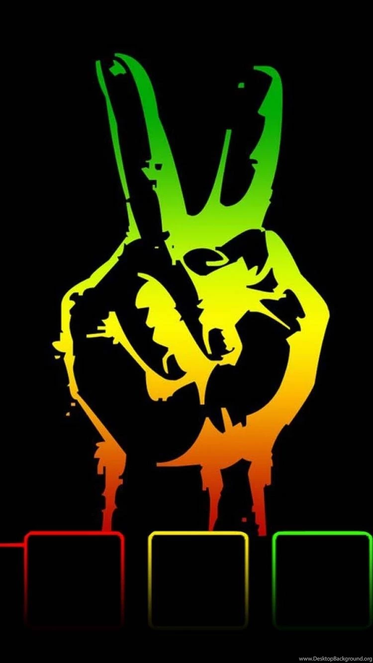 Green Red Yellow Marijuana Reggae Wallpapers