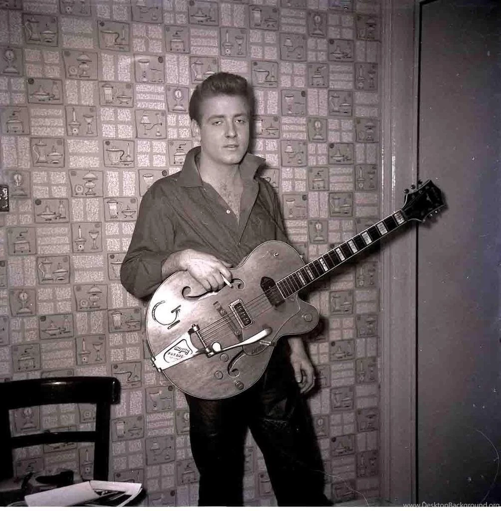 Great Pic Of Eddie Cochran And His Gretsch