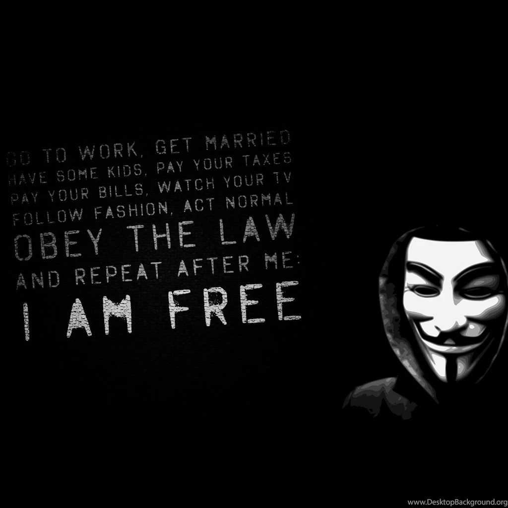 Anonymous Freedom Message Tablet Wallpapers And Backgrounds ...