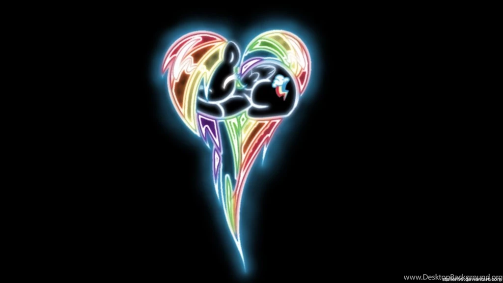 Rainbow Dash Heart Pony Glow Wallpapers By Stollen99 On DeviantArt