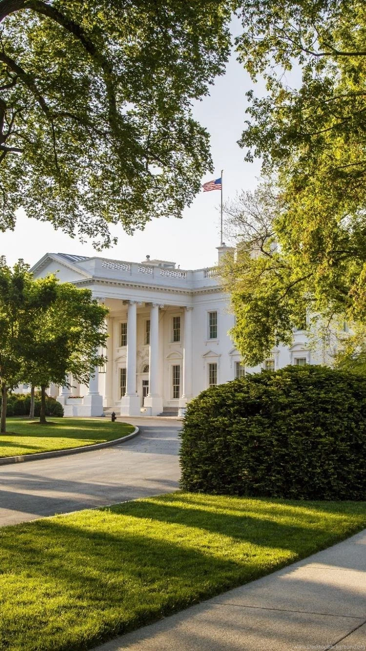 The White House Architecture Green Sidewalk Wallpapers