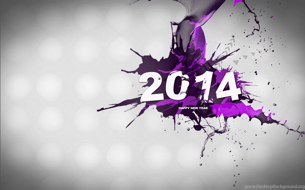 New Year 2014 Wallpapers In Purple Color
