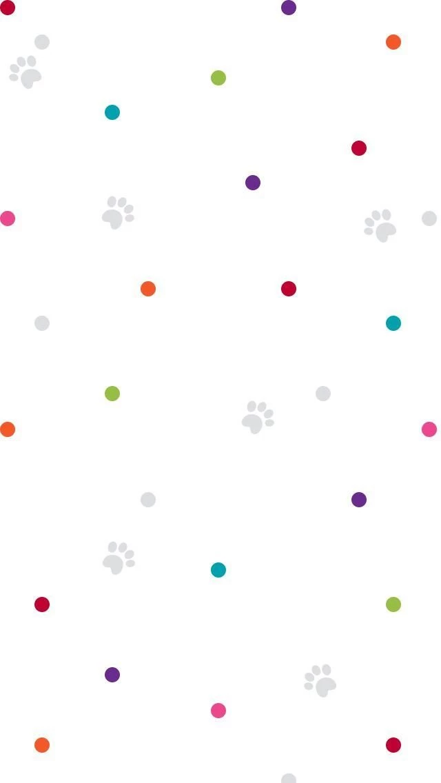 Rainbow Pink Red Blue Confetti Spots Dots Pet Paw Print Iphone ...