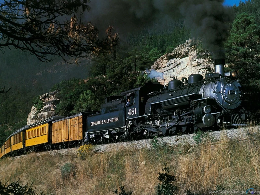 Download Wallpapers Steam Locomotive In The Mountains (1600 X 1200 ...