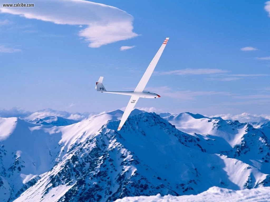 Nature: Glider Southern Alps New Zealand, Desktop Wallpapers Nr. 16268
