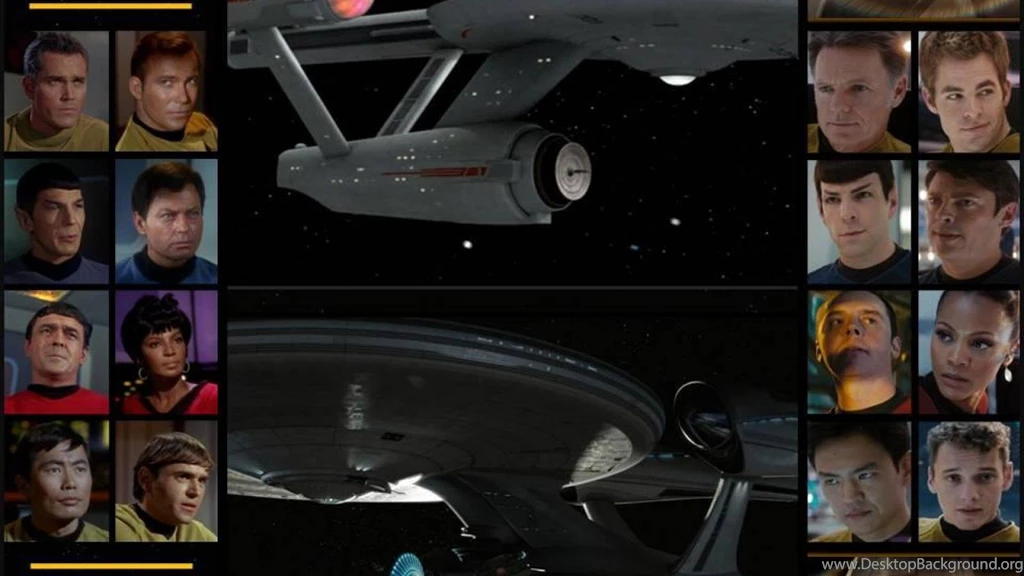 THE CASTS OF THE ORIGINAL STAR TREK AND STAR TREK 2009 WALLPAPER ...