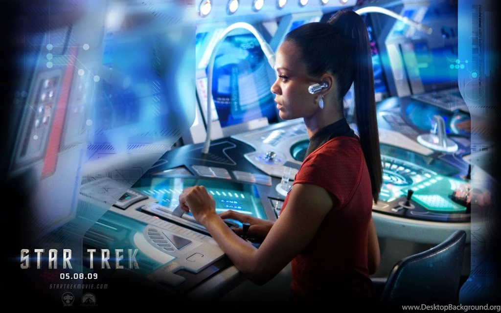 Star Trek 2009 Uhura, Free Star Trek Computer Desktop Wallpapers