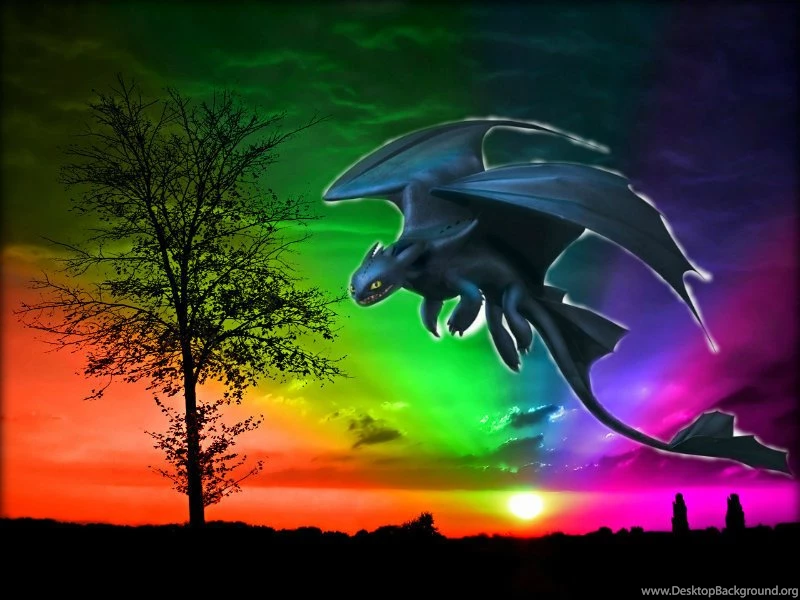 Colorful Toothless Dreamworks Animation