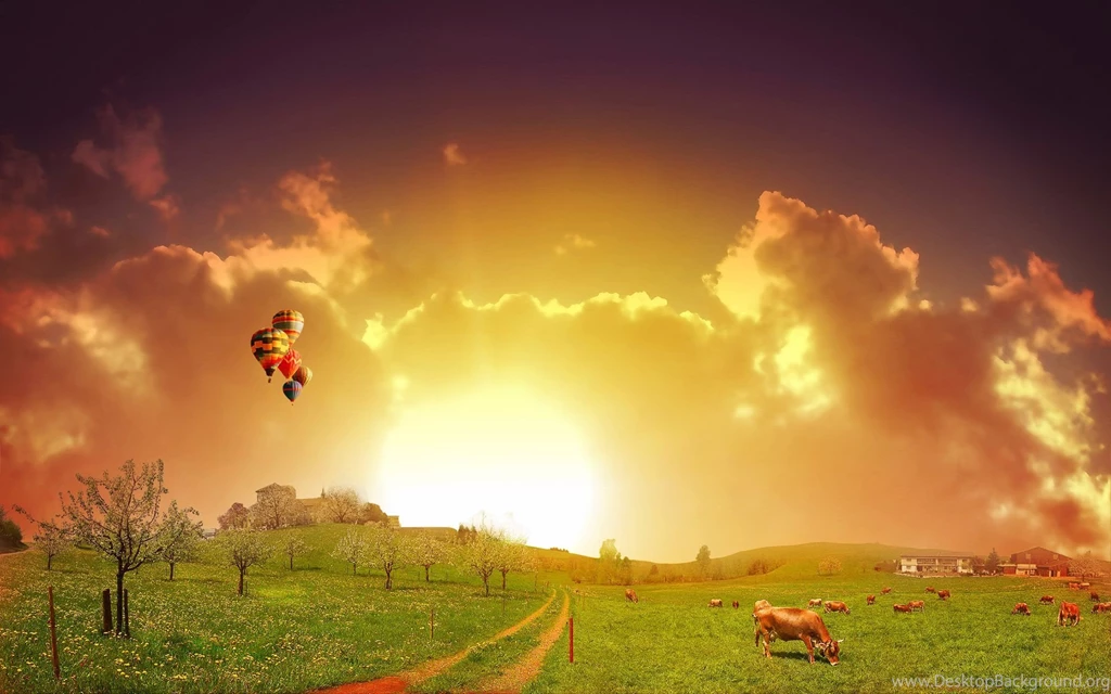 Hot Air Balloon Fantasy Wallpapers