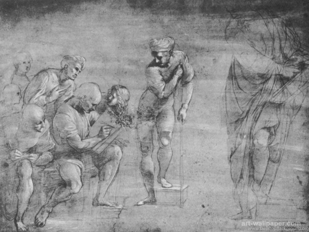 Study On The "School Of Athens" Pythagoras And His Disciples ...