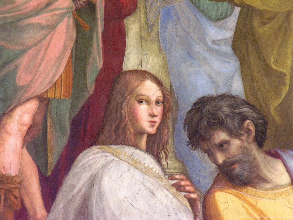 The Mysterious Woman In The School Of Athens