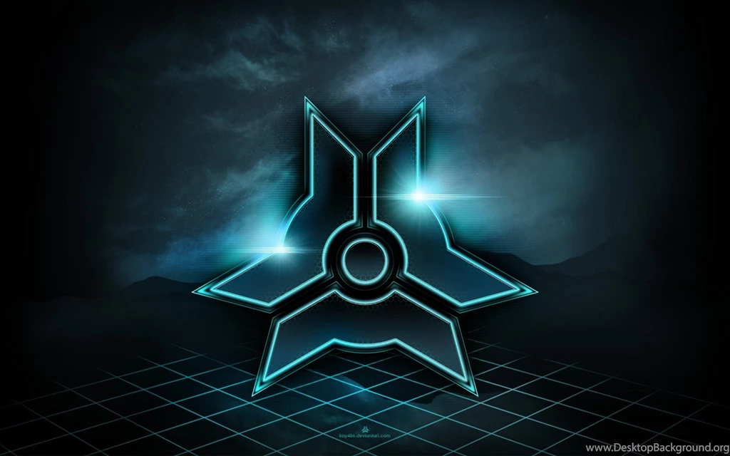 My Logo Tron Style WALLPAPER By Kay486 On DeviantArt