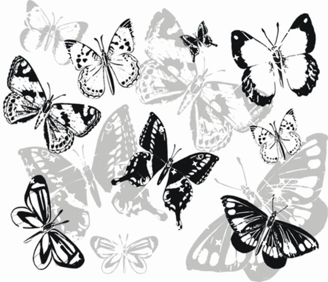 Black White Butterfly Girl Wallpapers