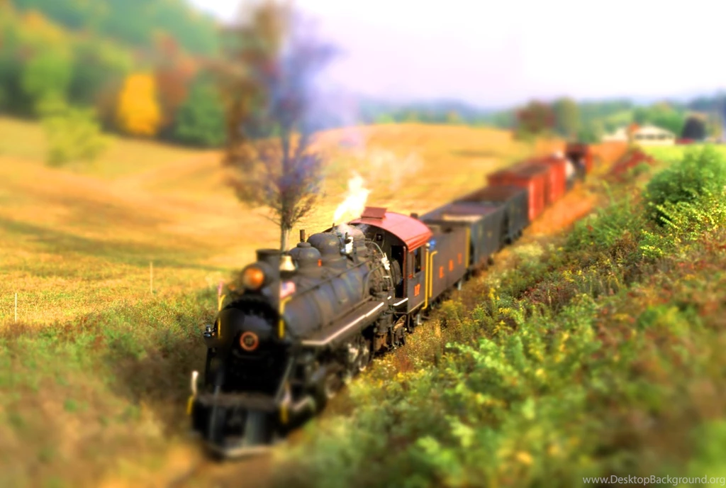 Download Trains Tilt Shift Wallpapers 1984x1333