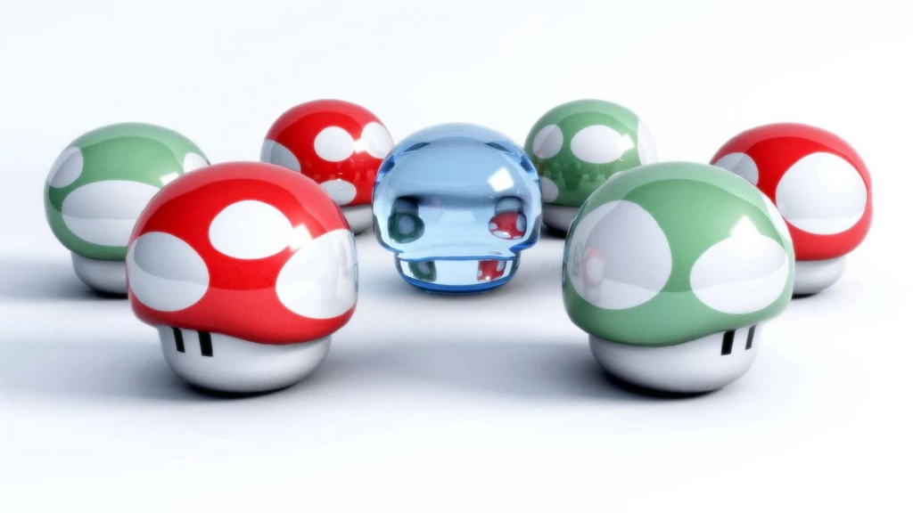 Mushroom Mario Artwork 3d Graphic Hd Wallpapers (
