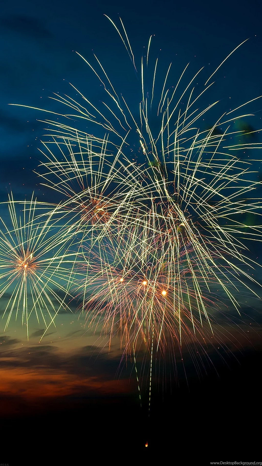 Happy New Year 2015 Fireworks Sunset iPhone 6 Wallpapers Download ...