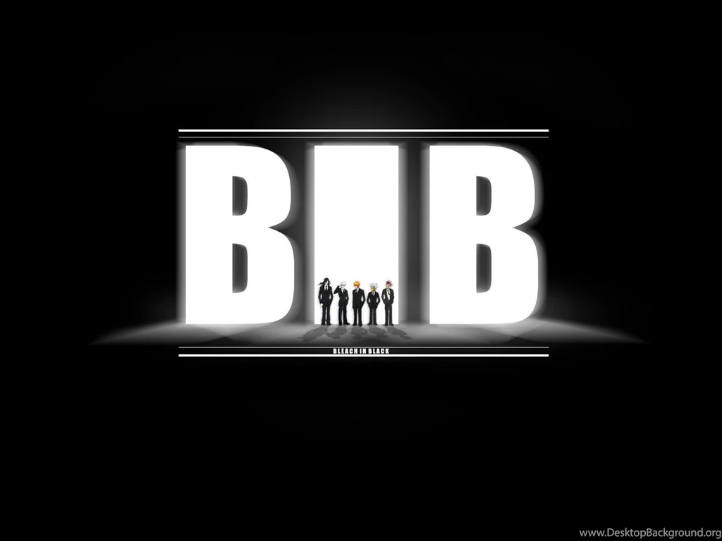 Bleach Kurosaki Ichigo Kuchiki Byakuya Men In Black Ichimaru Gin ...