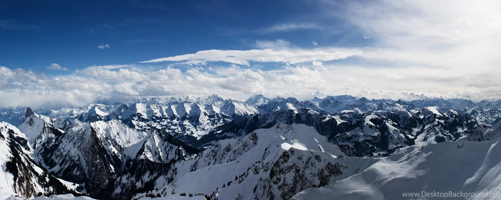 Alps Mountains Dual Monitor Wallpapers