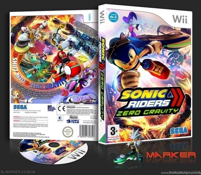 Sonic Riders Zero Gravity Wii Box Art Cover By MARKER