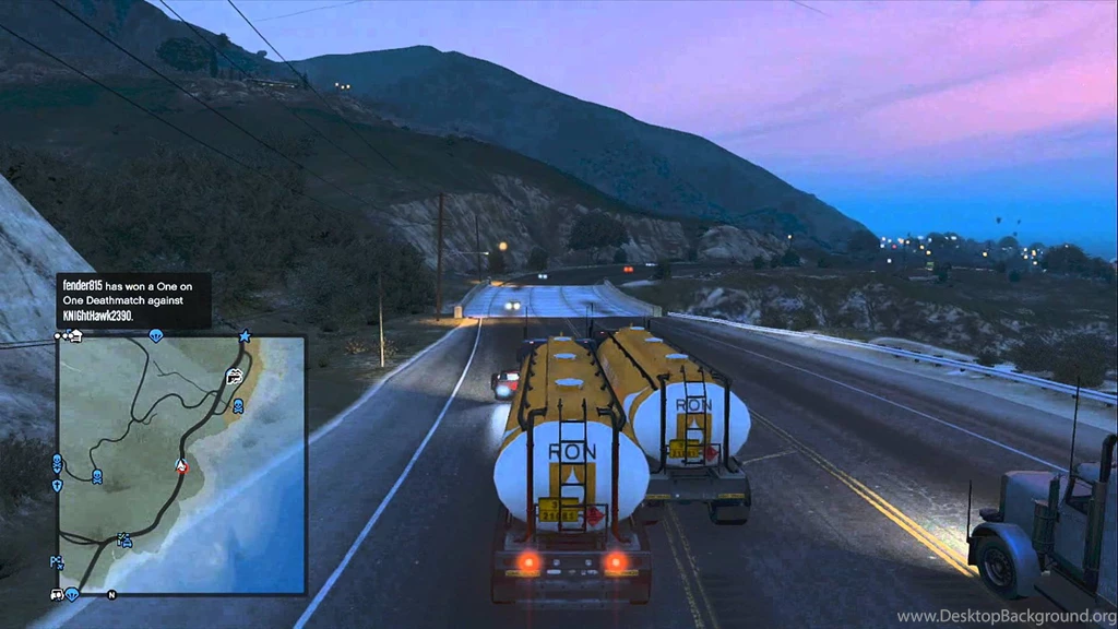 GTA V : 18 Wheeler Race Of Destruction   YouTube