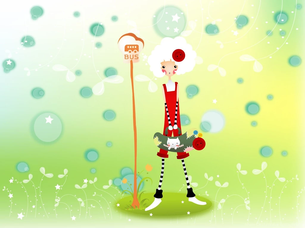 Download Bus Station Wallpapers Cartoons Anime Animated Wallpapers ...