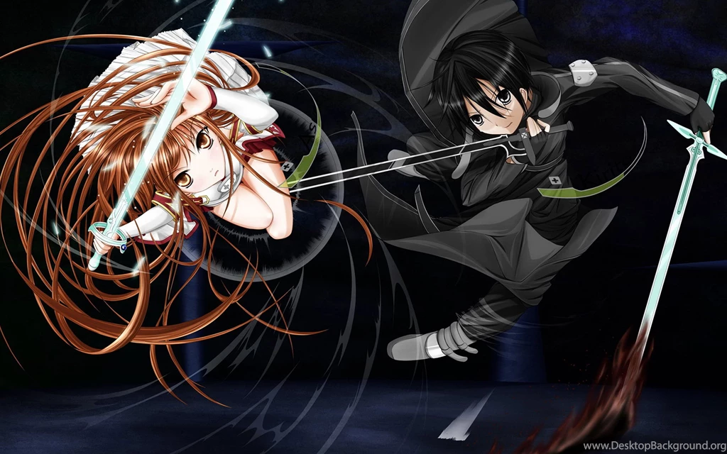 Sword Art Online Kirito And Asuna, Animated, Anime, 2560x1600 HD ...