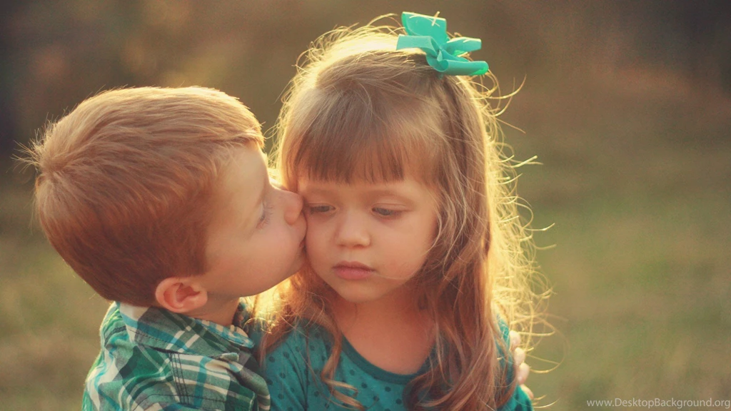 Boy Kissing His Little Sister On The Cheek Wallpapers And Images ...