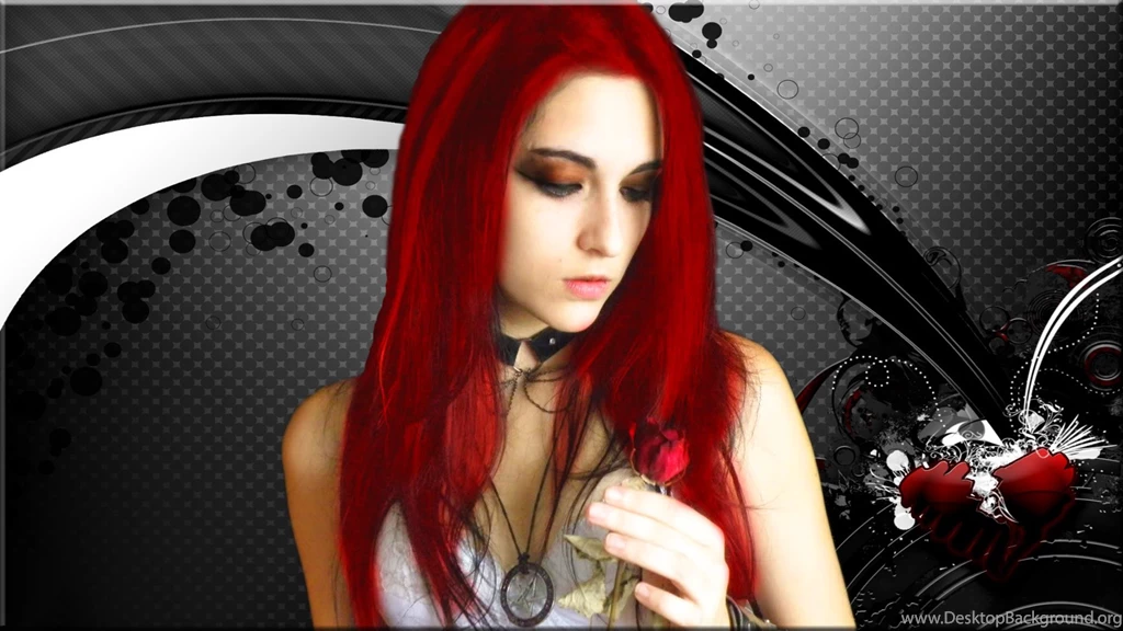 Gothic Redhead Computer Wallpapers, Desktop Backgrounds ...