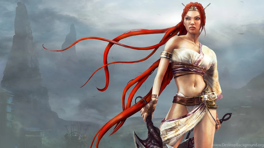 Wallpapers Red Head Redhead Fighter Lady Galaxy 1920x1080 ...
