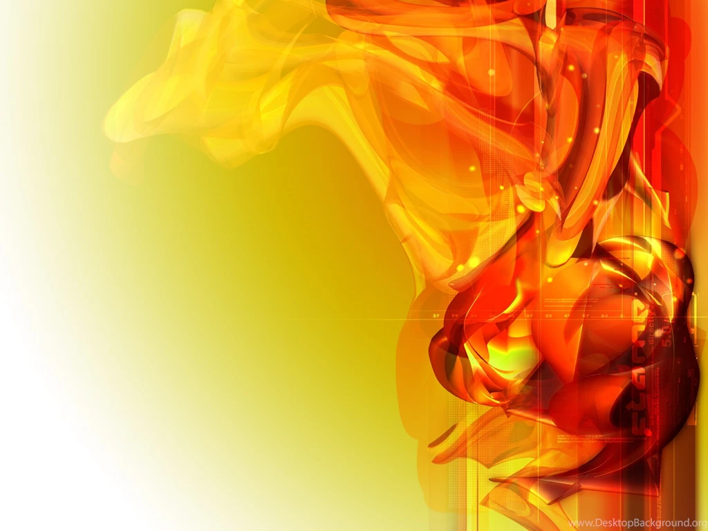 Abstract Red Orange Flame Fire