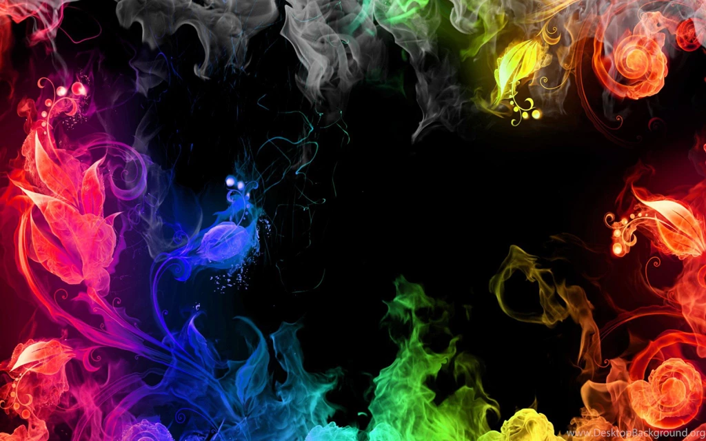 Colored Fire Wallpapers Desktop : Abstract Wallpapers Kokean.com