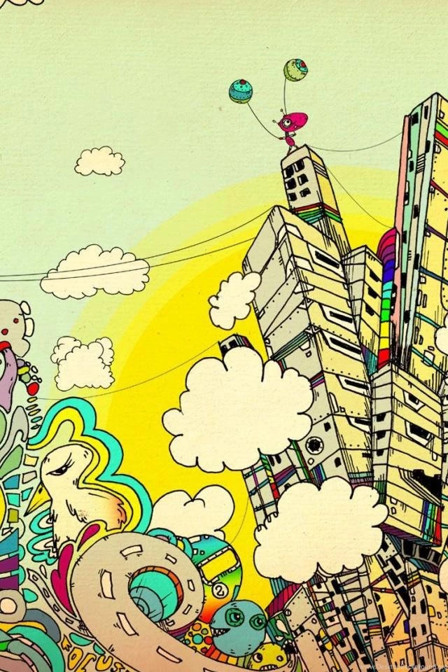 おしゃれなイラスト「Trippy」