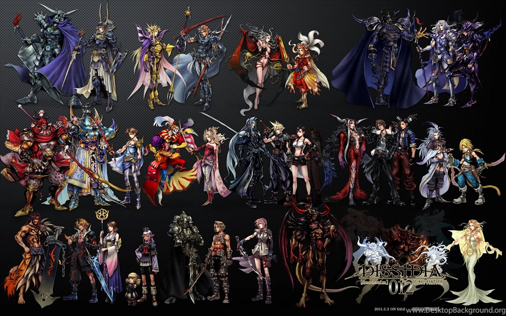 Wallpapers Final Fantasy Cecil Square Enix Dissidia Yuna Harvey ...