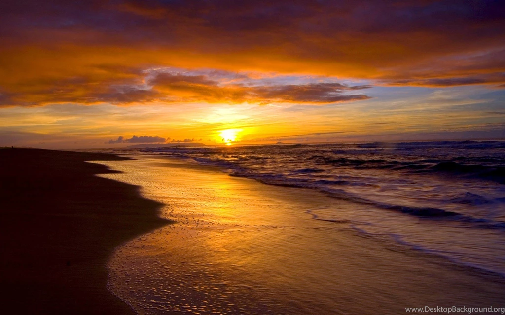 Beach Sunrise Wallpaper.