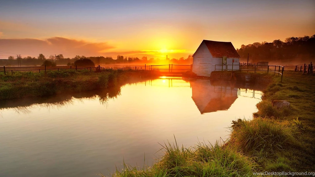 Wallpapers Fishing In Lake House 1920x1080