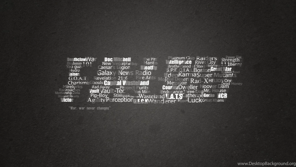 Fallout Typographic Wallpapers By Leepiin On DeviantArt