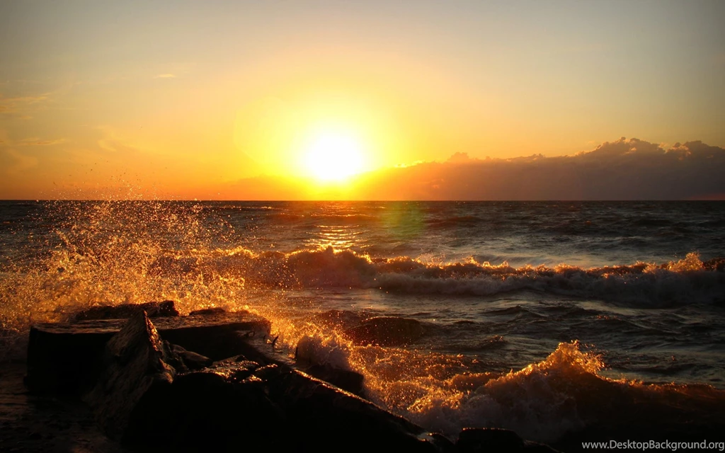 Nature Lake Sunset Landscape Ocean Ultrahd 4k Wallpapers Wallpapers ...