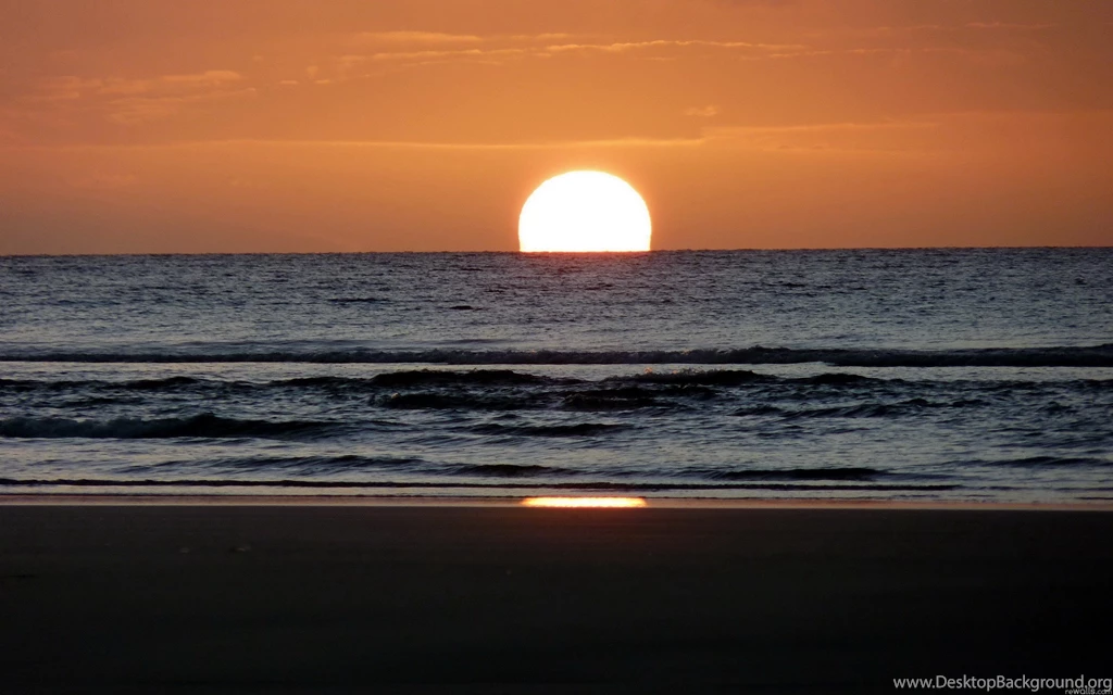 Sunset Ocean Nature Beach : Desktop And Mobile Wallpapers : Wallippo