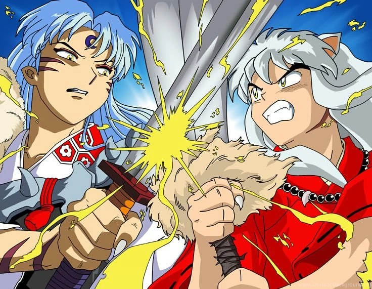 Inuyasha And Sesshomaru Fighting