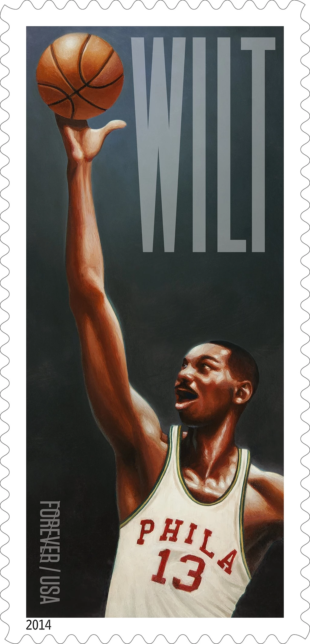 Wilt Chamberlain To Appear On A Postage Stamp