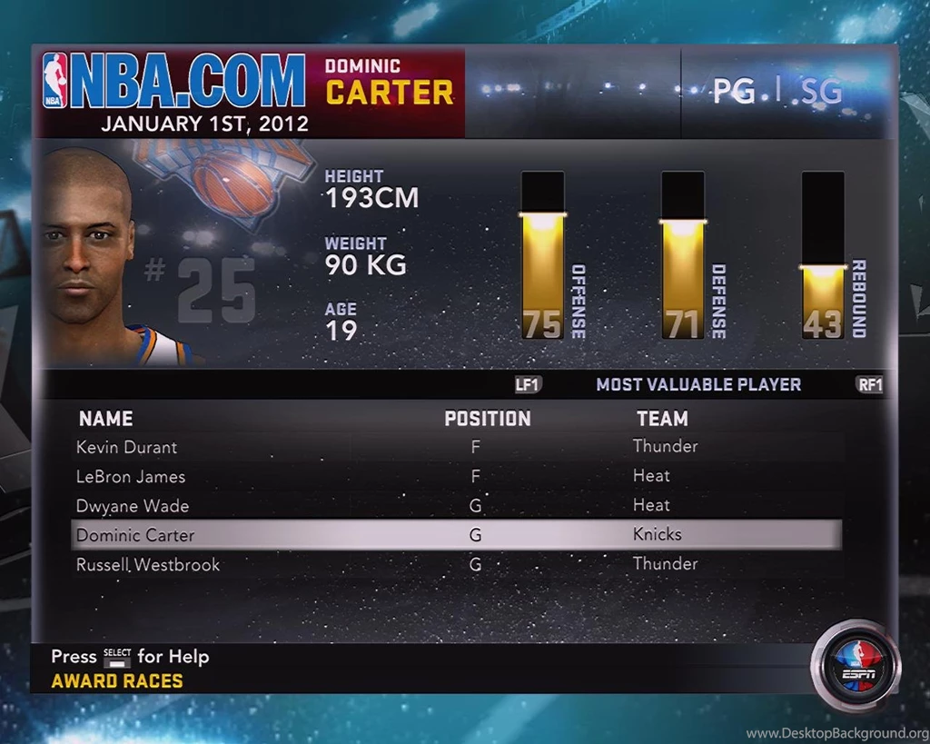 Official NBA 2K12 My Player Thread Page 537 Operation Sports ...