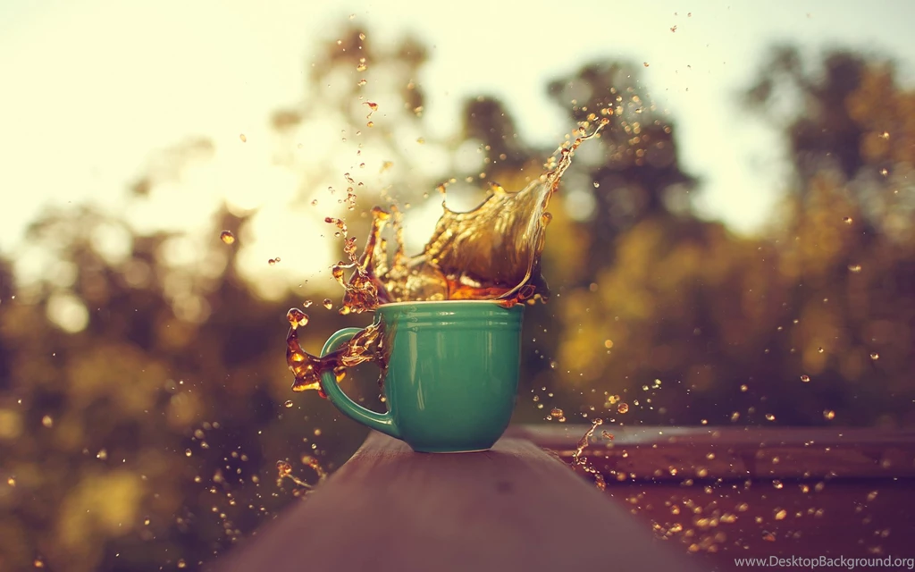 Coffee Cup Splash Wallpaper, Size: 1920x1200