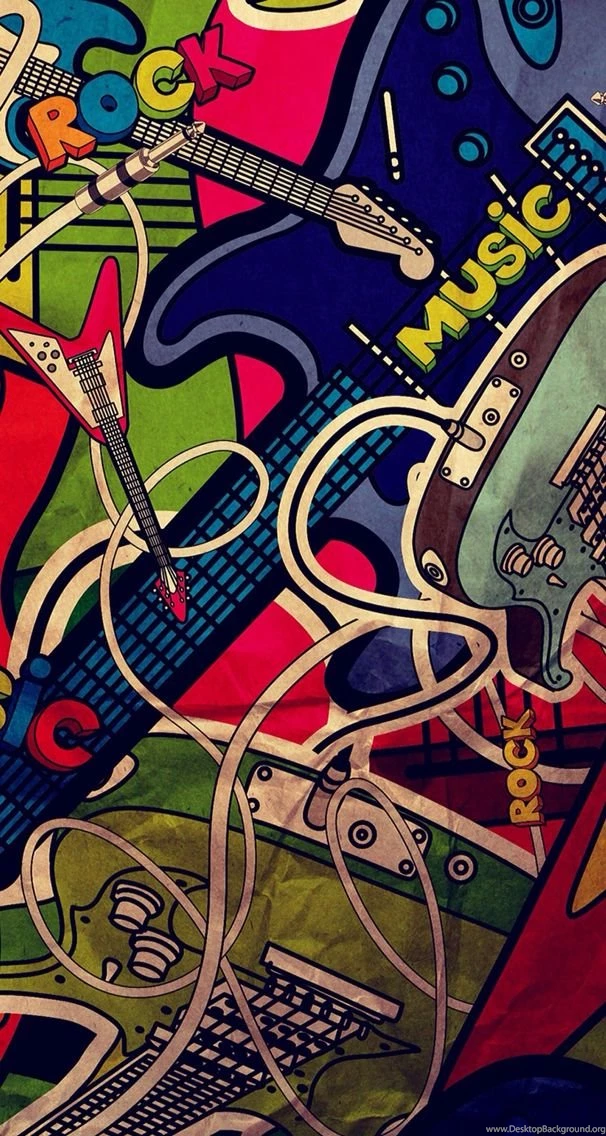 Guitar Pop Art Wallpapers